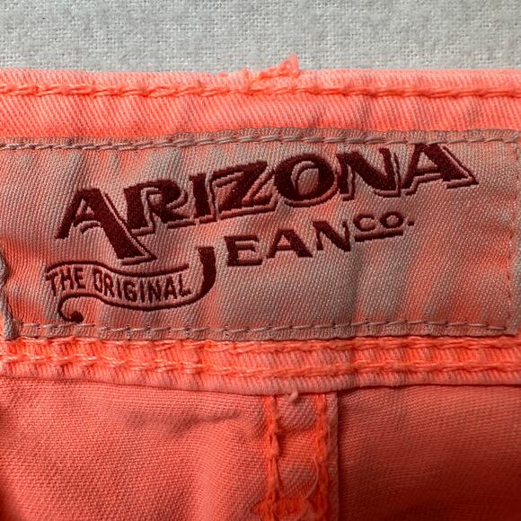 Arizona Jean Co. Mens Neon Orange Chino Shorts‎ Size 36 - Picture 6 of 9